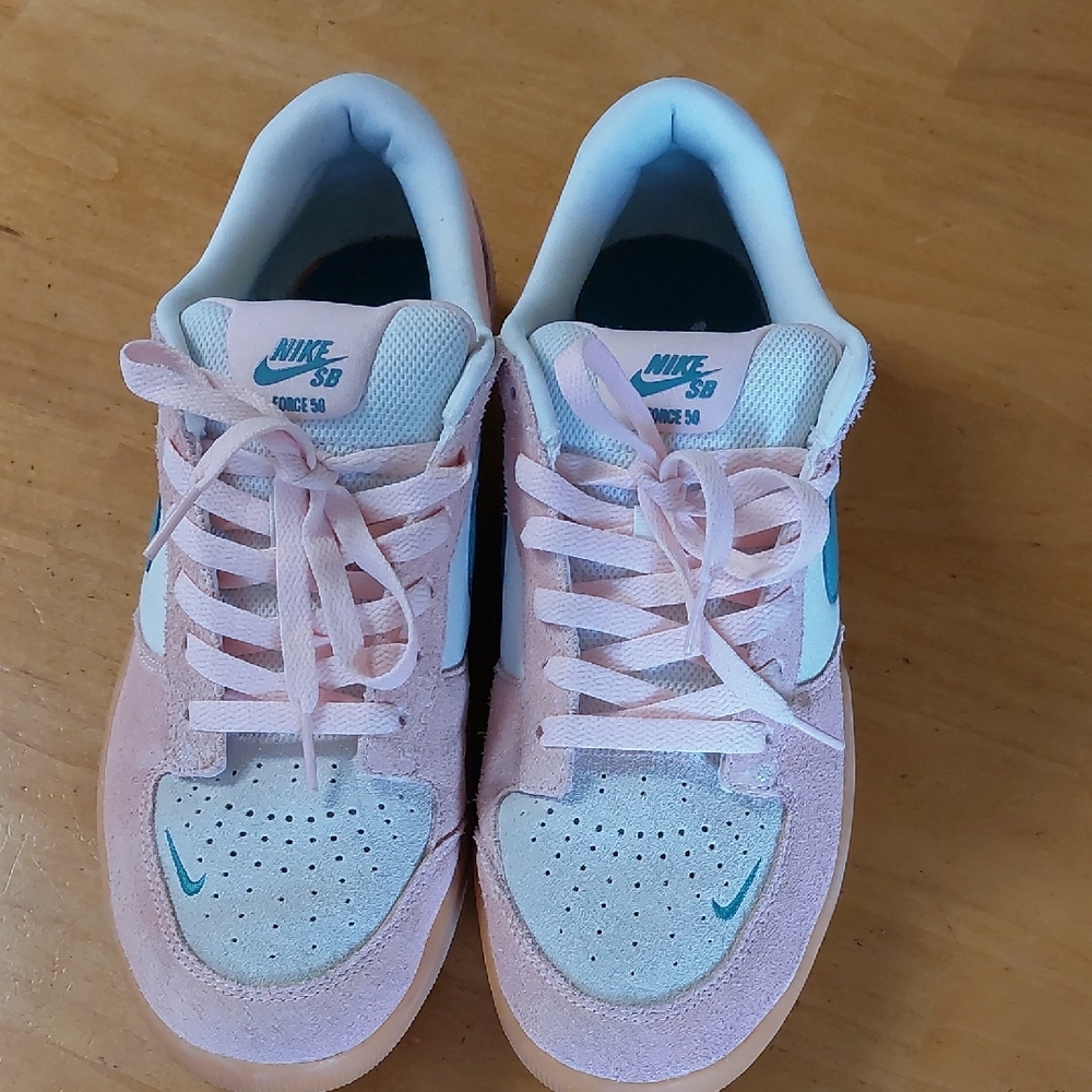 Nike SB Pink and Teal Athletic Shoes